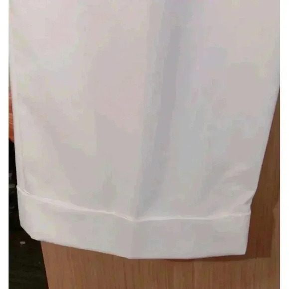 Chadwick's 12P‎ Womens White Trouser Full Lining High Rise Cuffed Hem Pockets - Picture 4 of 7